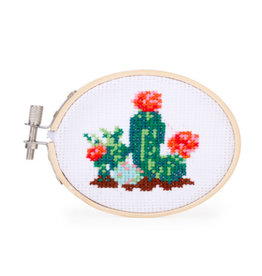 Kikkerland Cactus Embroidery Kit