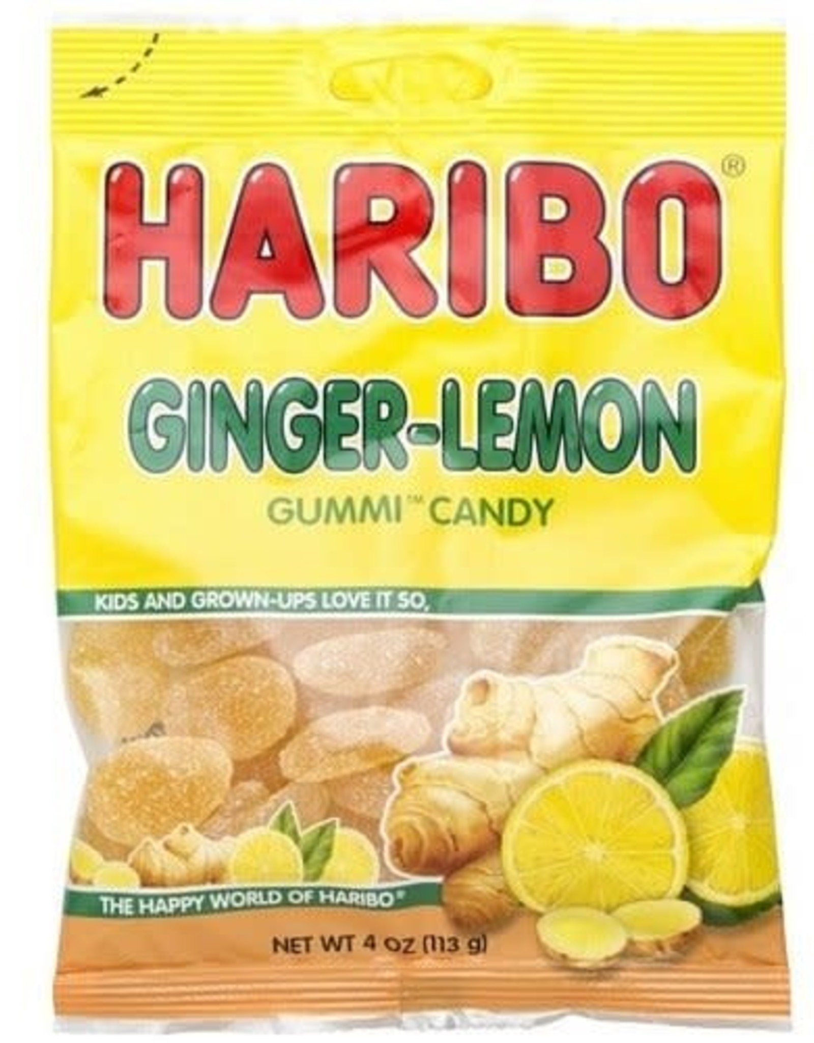 Black Cat Haribo Ginger Lemon Gummy 113g