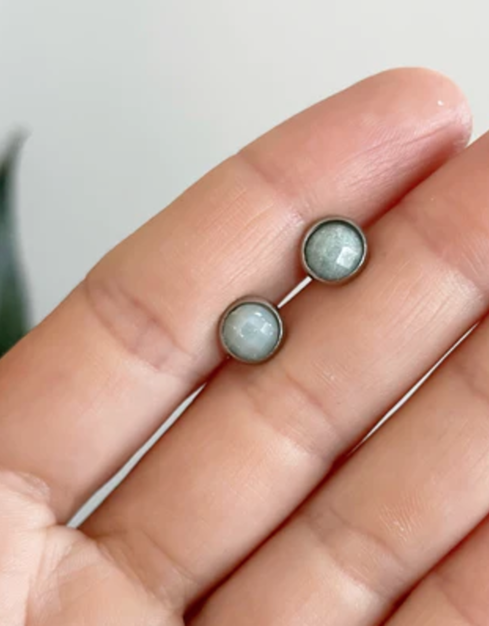 Kia Rae Kia Rae Shoreline Studs - Amazonite