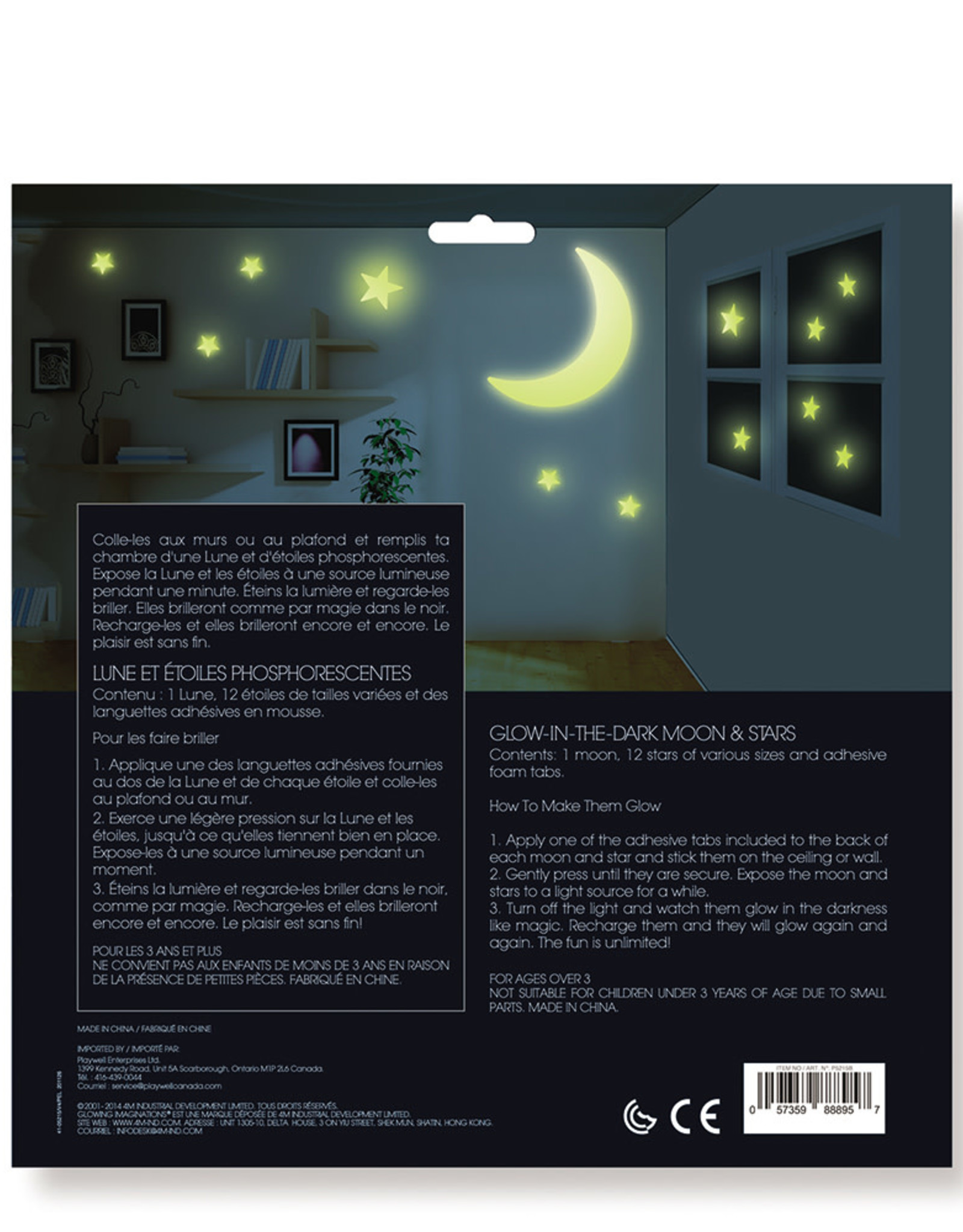 Playwell Glow Moon & Stars