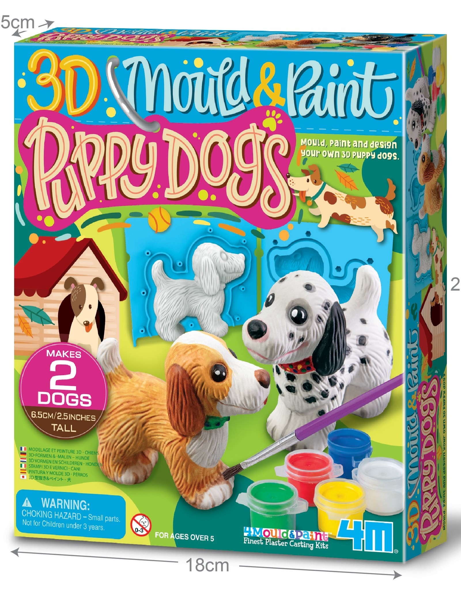 Playwell 3D Mould & Paint Puppies