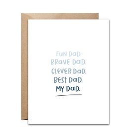 Pixel Paper Hearts PPH Card - My Dad