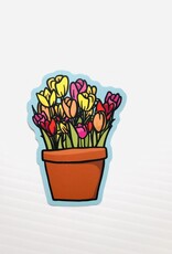 Northwest Stickers NW Stickers Tulip Pot