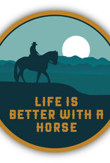 Northwest Stickers NW Stickers Life is Better Horse