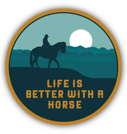 Northwest Stickers NW Stickers Life is Better Horse