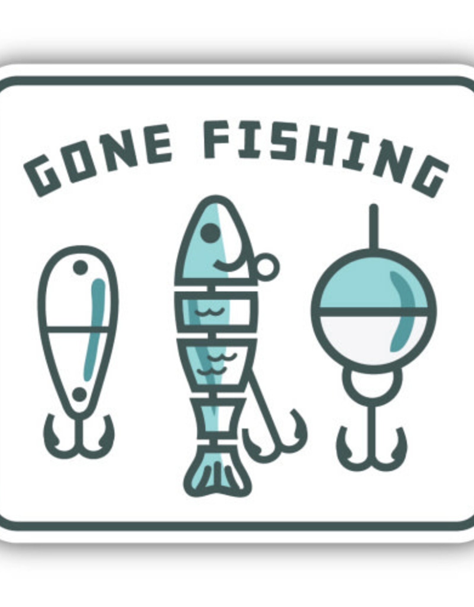 Northwest Stickers NW Stickers- Gone Fishing