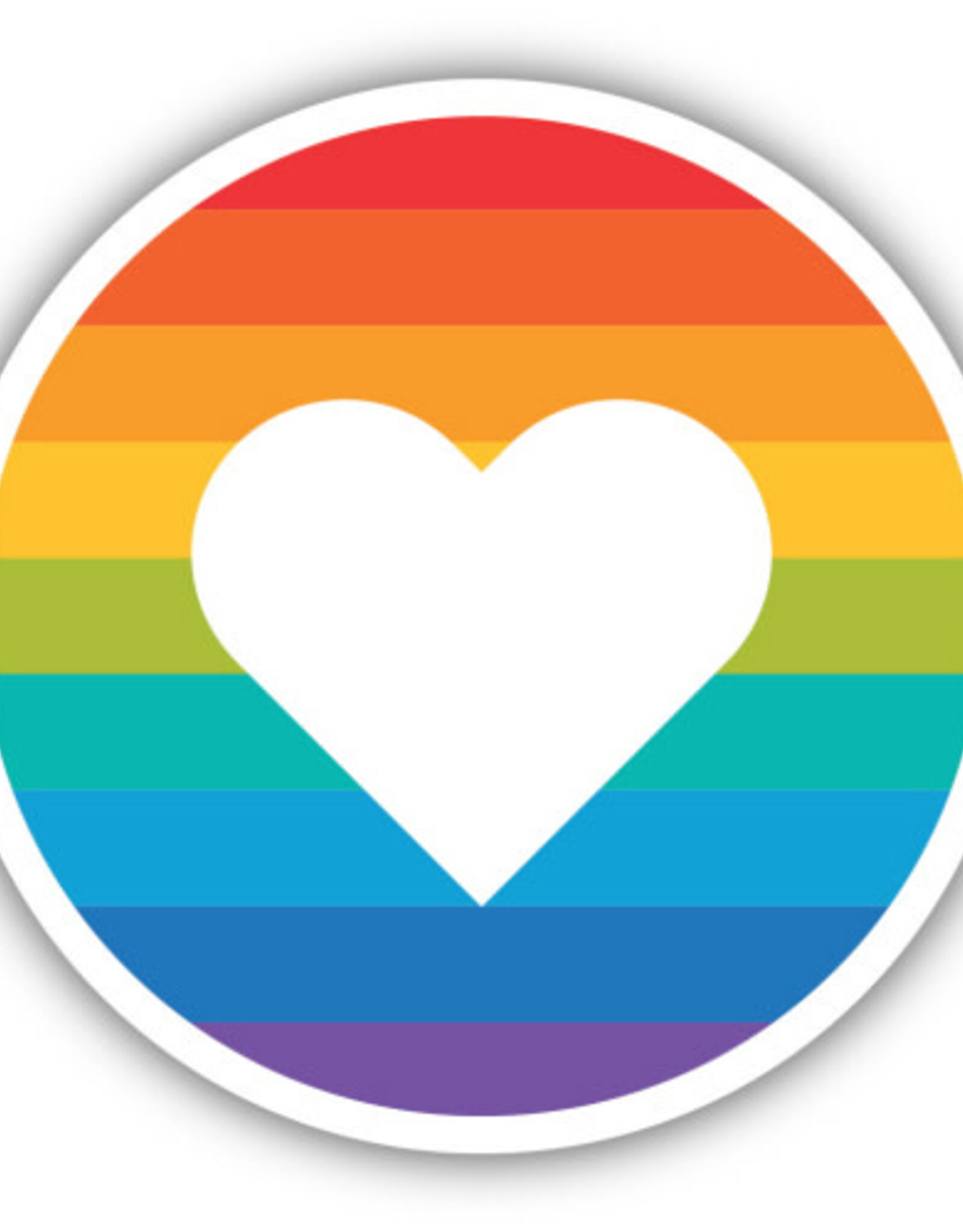 Northwest Stickers NW Stickers Rainbow Heart
