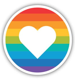 Northwest Stickers NW Stickers Rainbow Heart