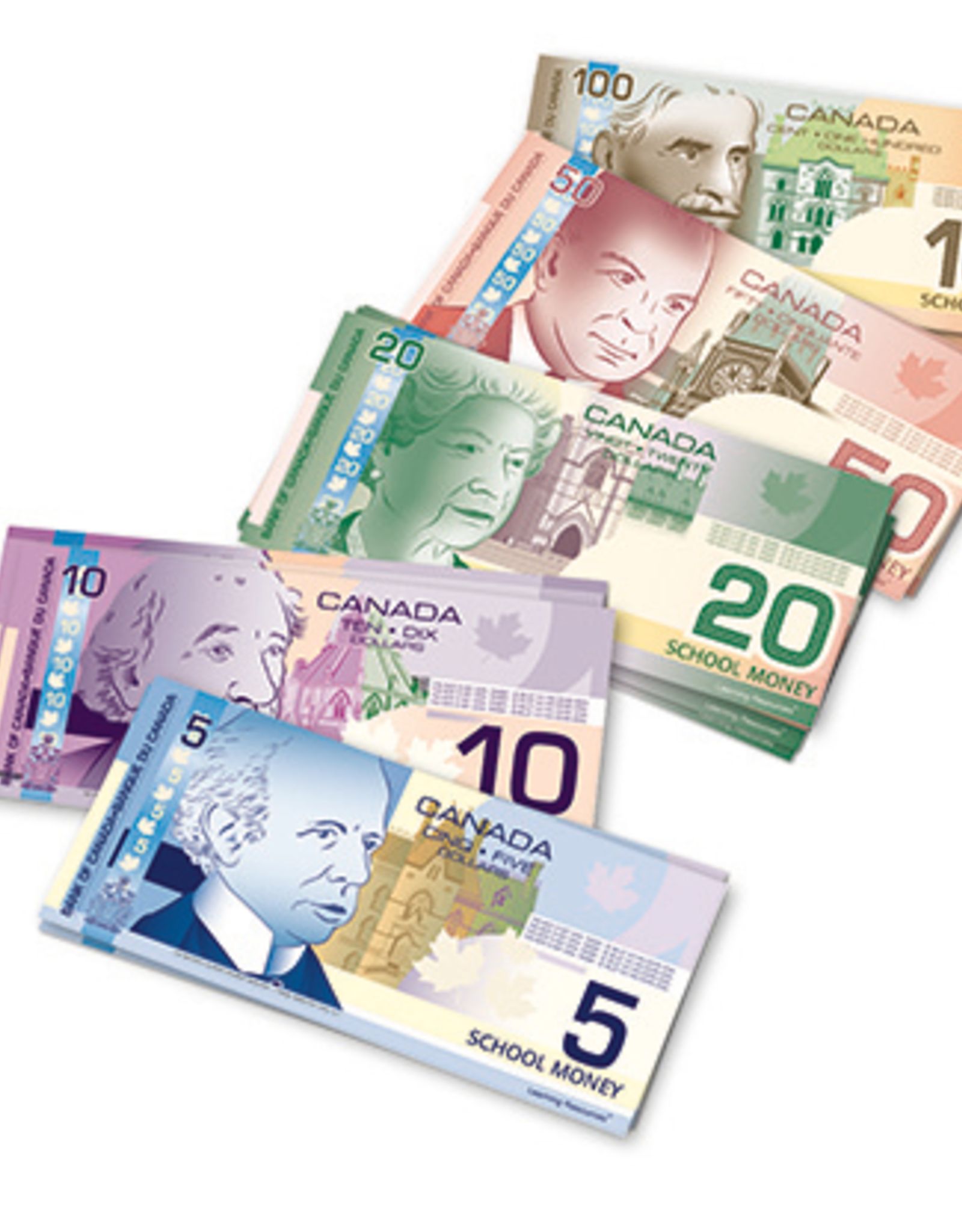 Playwell Canadian Currency Money for Wallet