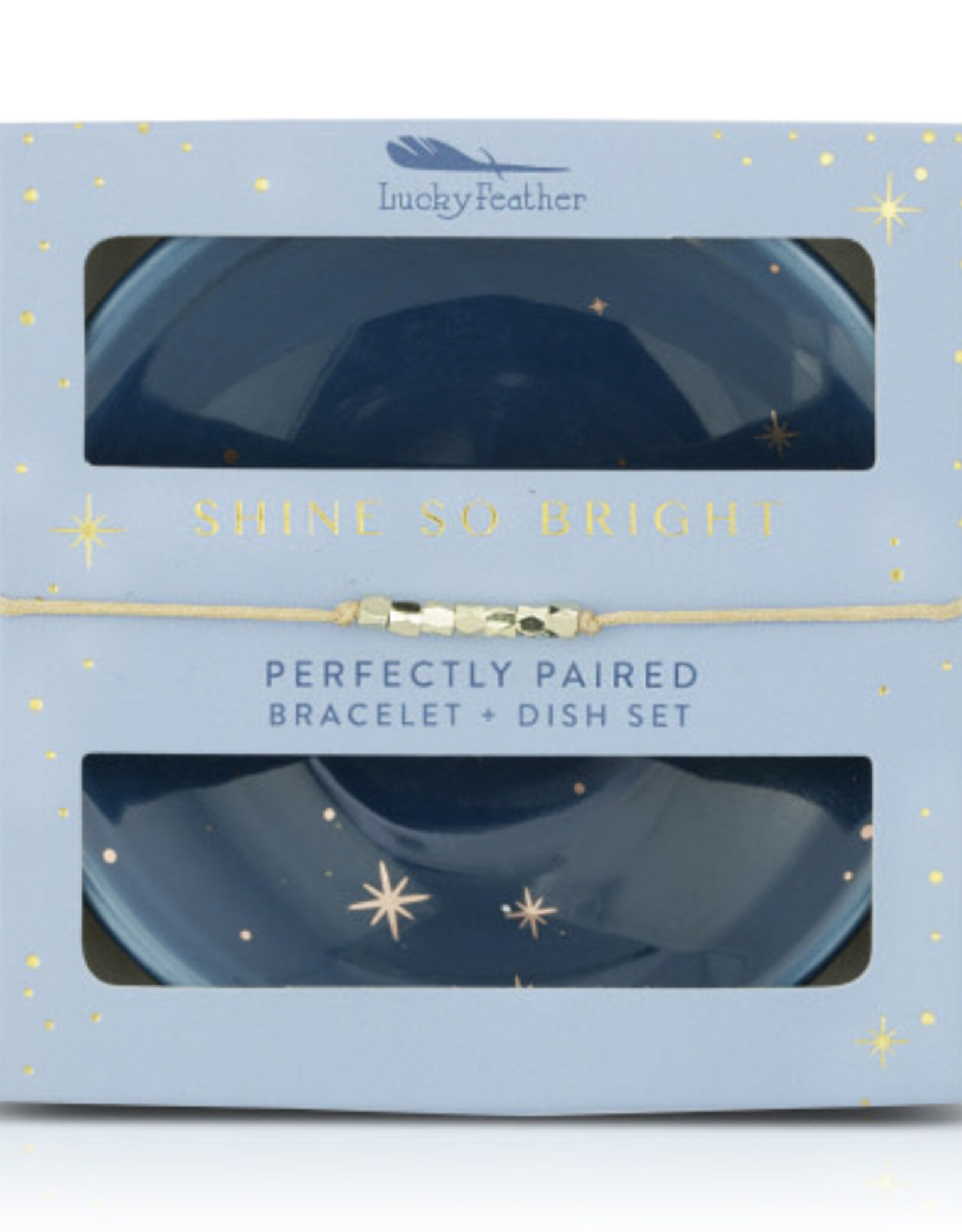 Lucky Feather Bracelet/Dish Set