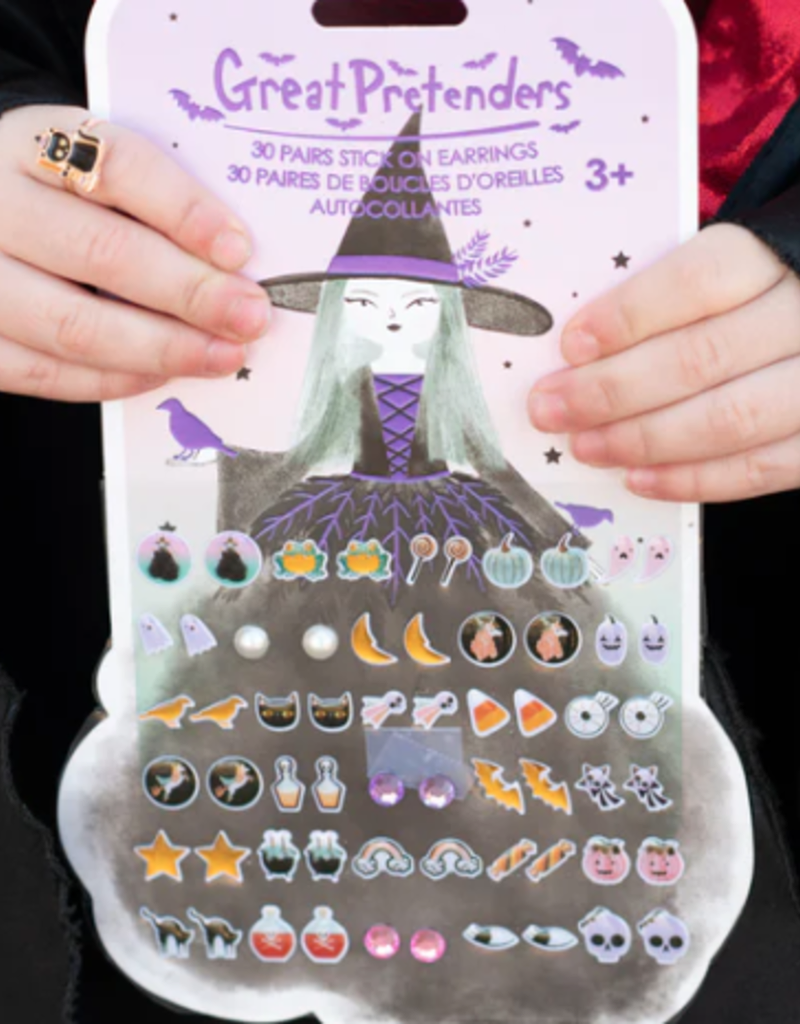 Creative Education Raven Witch Stick on Earrings
