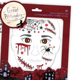Great Pretenders Zombie Face Stickers