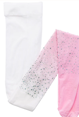 Great Pretenders Ombre Rhinestone Tights, Lt Pink/White -Size 3-8