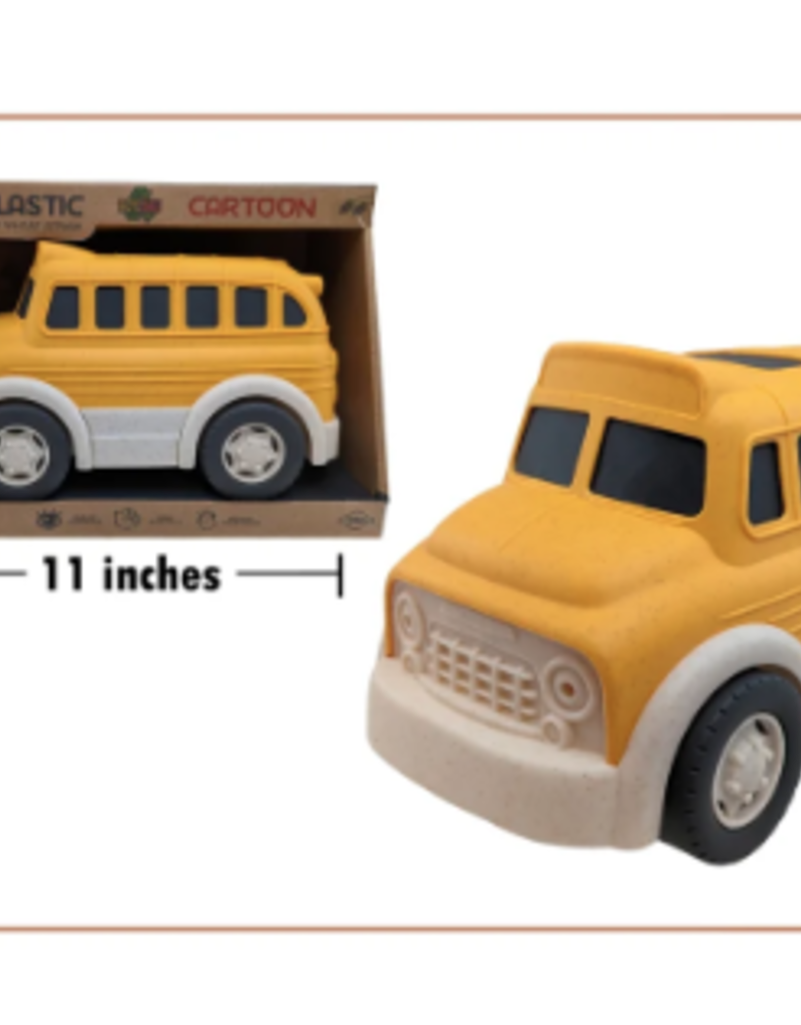 CLS Imports Bioplastic School Bus 11"