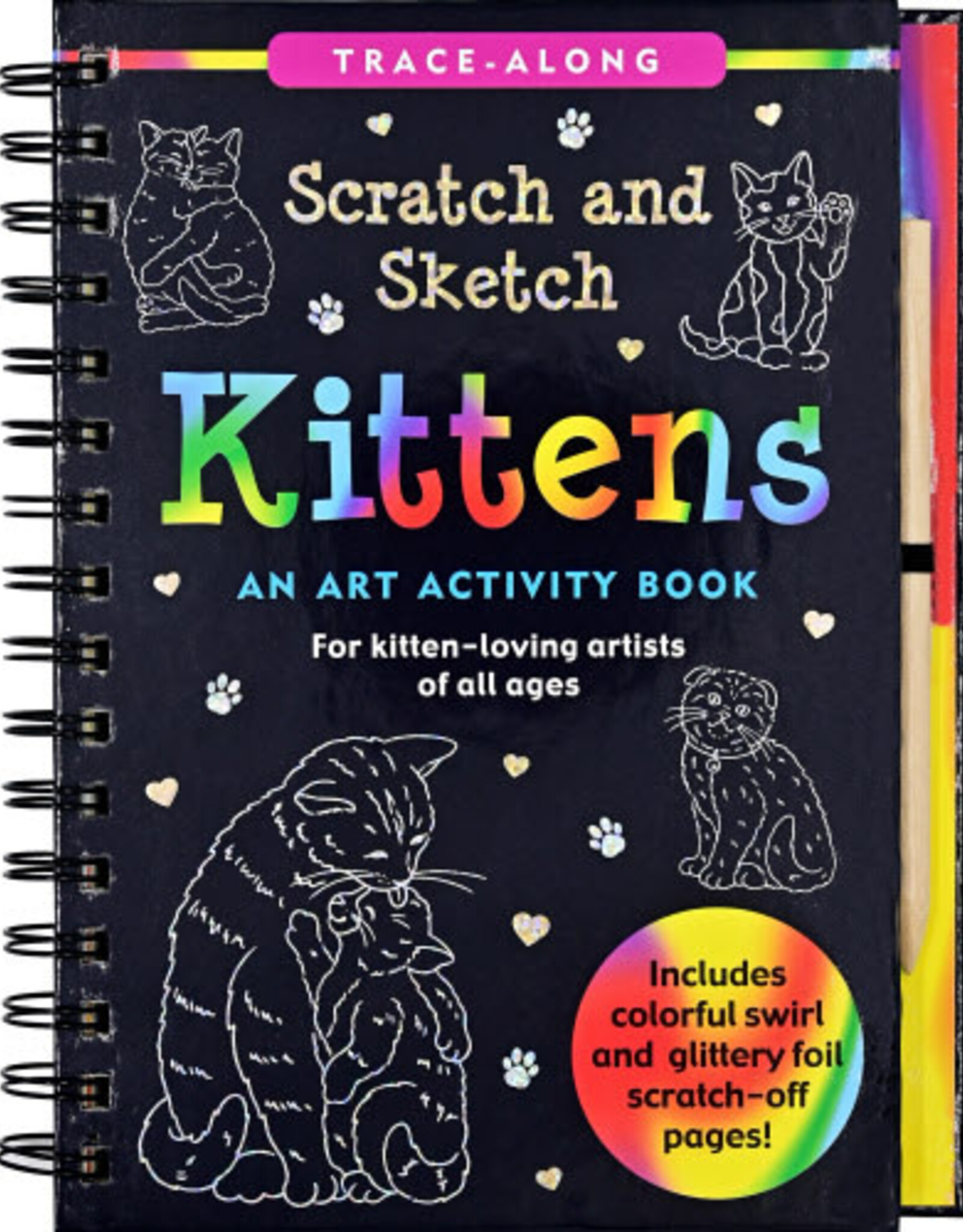 Peter Pauper Press Kittens Scratch & Sketch
