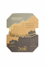 Scout Curated Delicate Stone Neck/Brac Silver