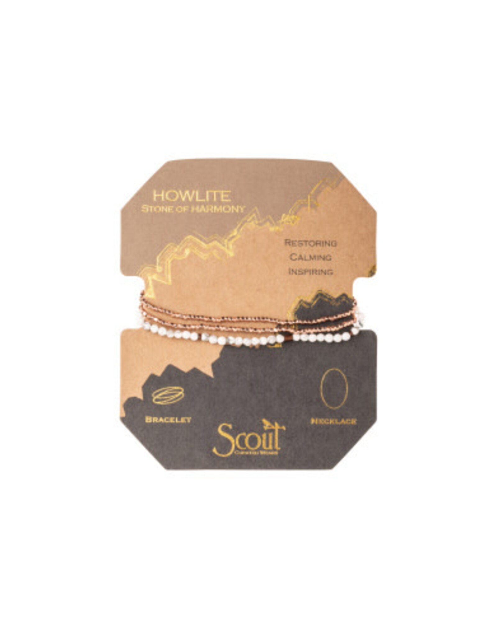 Scout Curated Delicate Stone Neck/Brac Silver