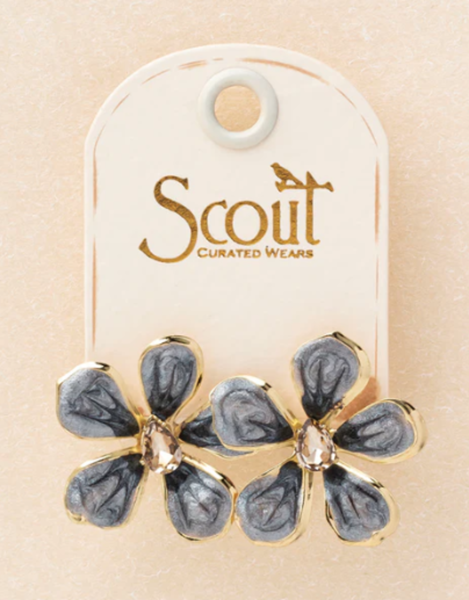 Scout Curated Sparkle & Shine Enamel Flower Lg Earrings
