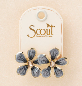 Scout Curated Sparkle & Shine Enamel Flower Lg Earrings
