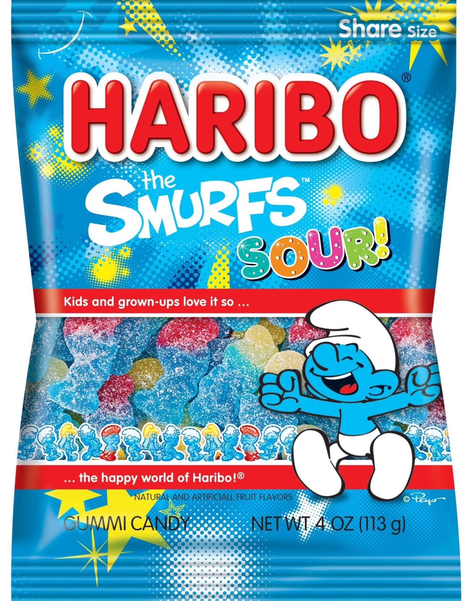 Pacific Candy Haribou Smurfs Sour 113g
