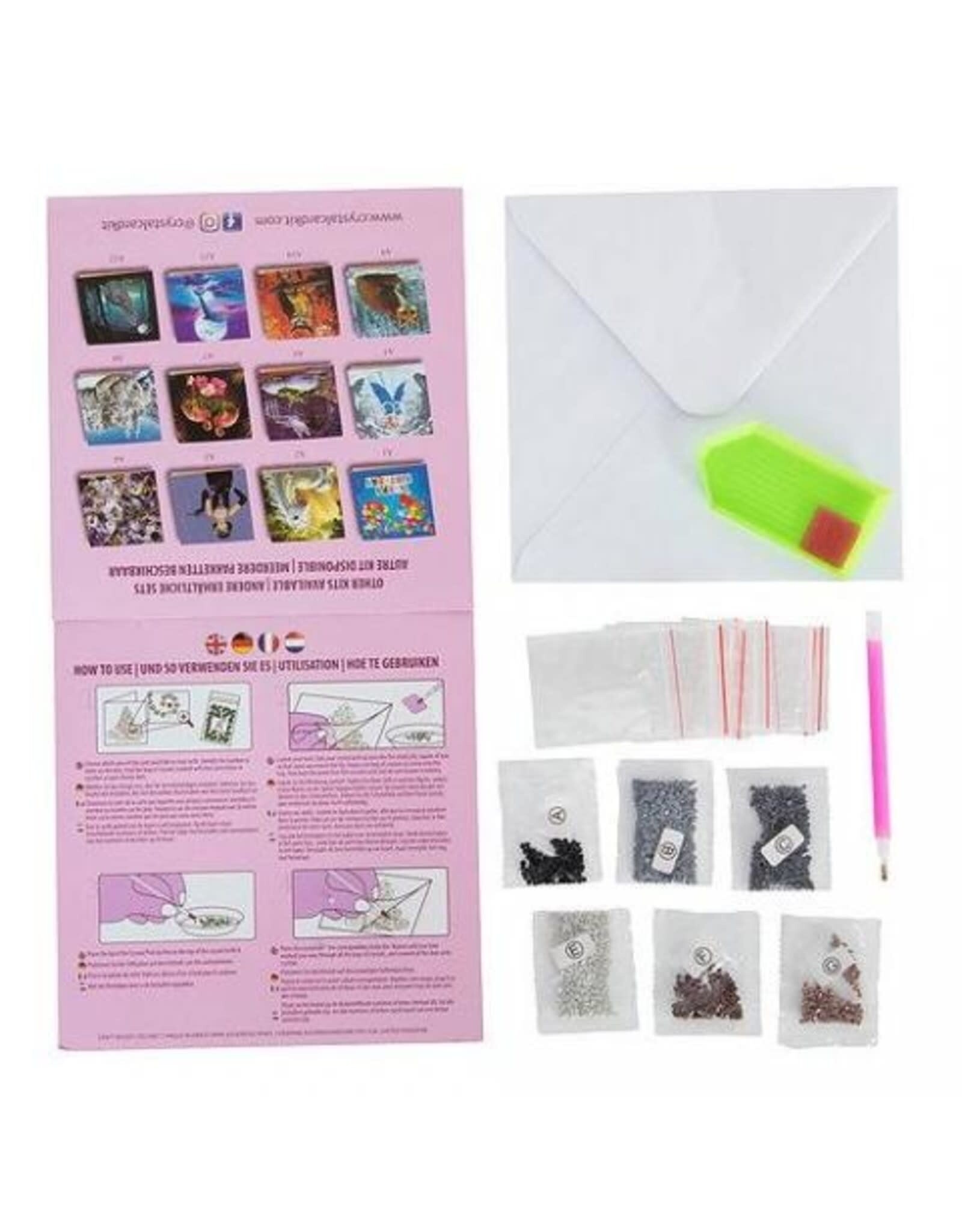 Outset media Crystal Art Card Kit- Horse