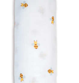 Lulujo Lulujo Muslin Swaddle Blanket  Bees