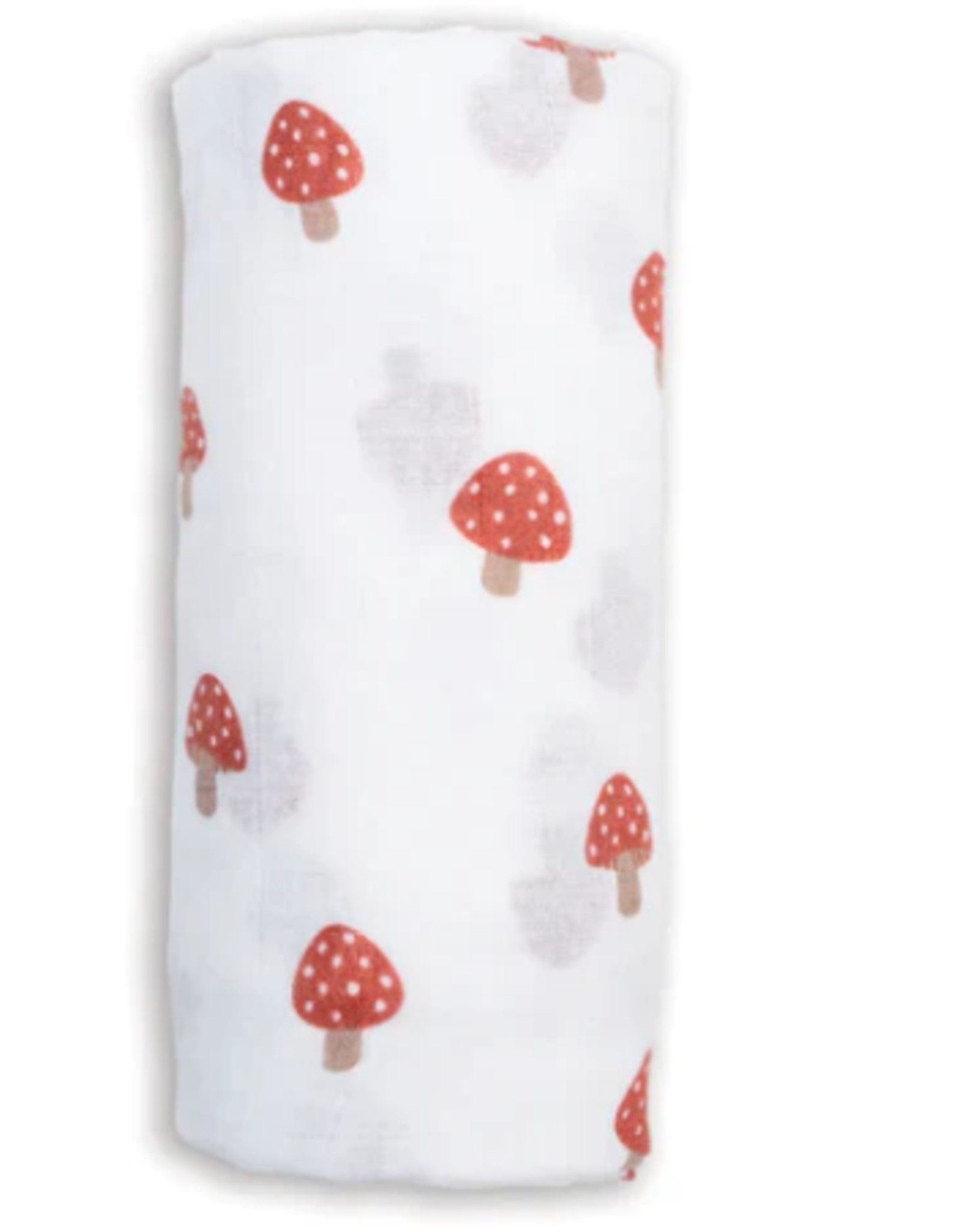Lulujo Lulujo Swaddle  Muslin Blanket  Mushroom