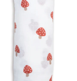 Lulujo Lulujo Swaddle  Muslin Blanket  Mushroom