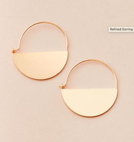 Scout Curated Refined Earring Lunar Hoop Gold