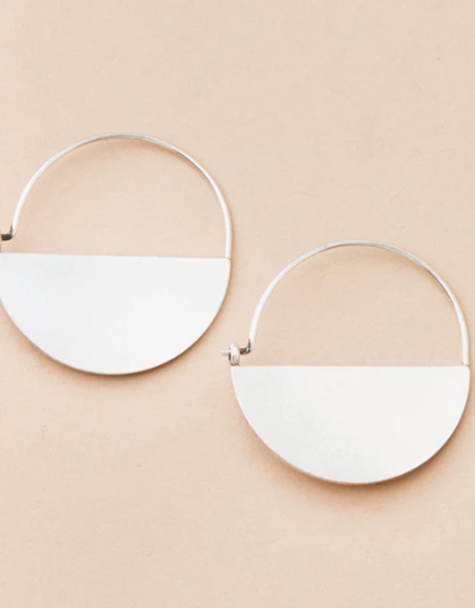 Scout Curated Refined Earring Lunar Hoop Silver