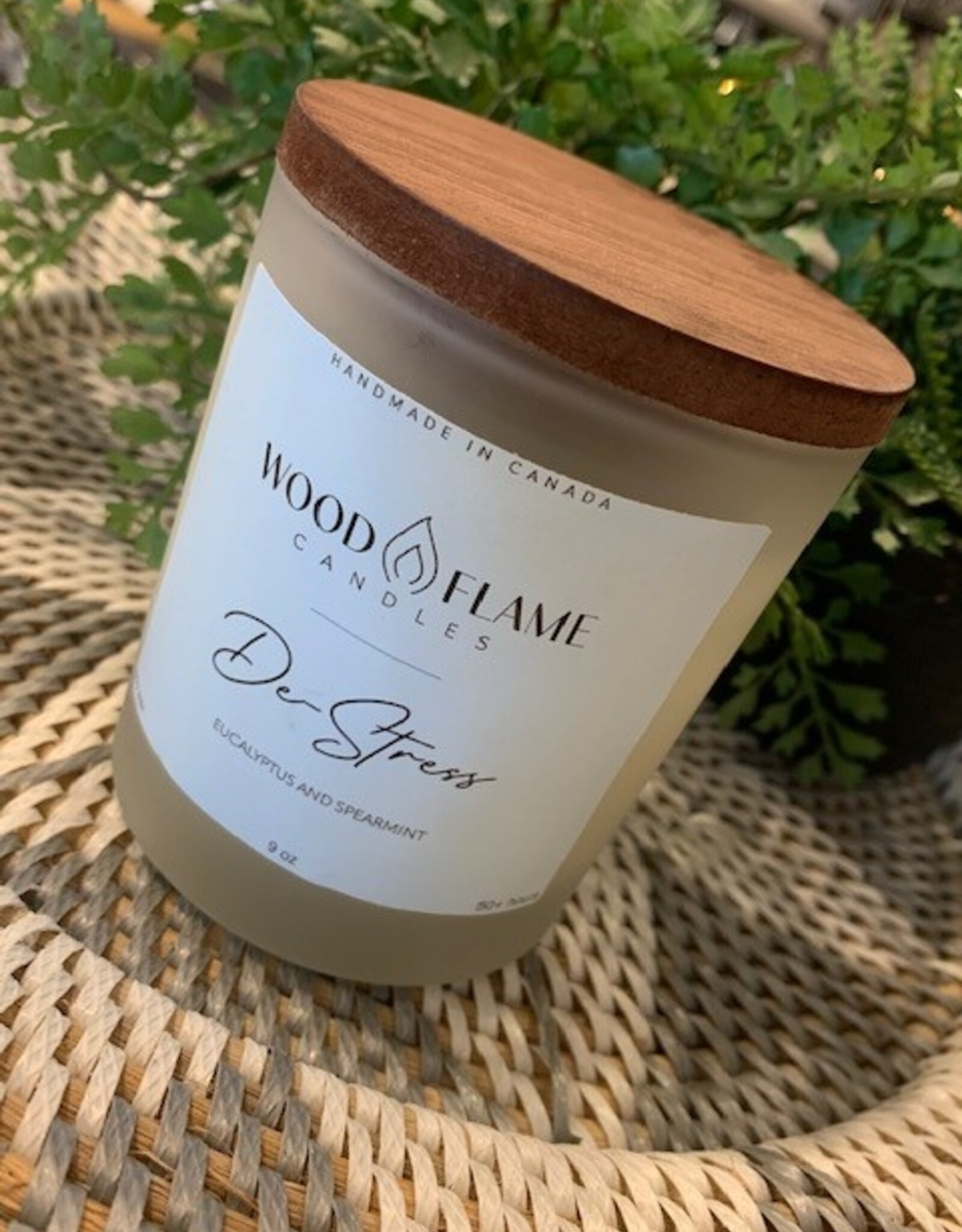 Wood Flame Candles Wood Flame Candle De-Stress 9oz