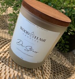 Wood Flame Candles Wood Flame Candle De-Stress 9oz