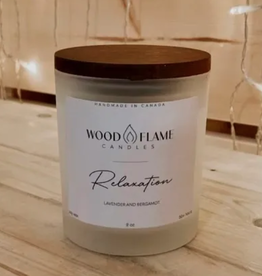 Wood Flame Candles Wood Flame Candle Relaxation 9oz