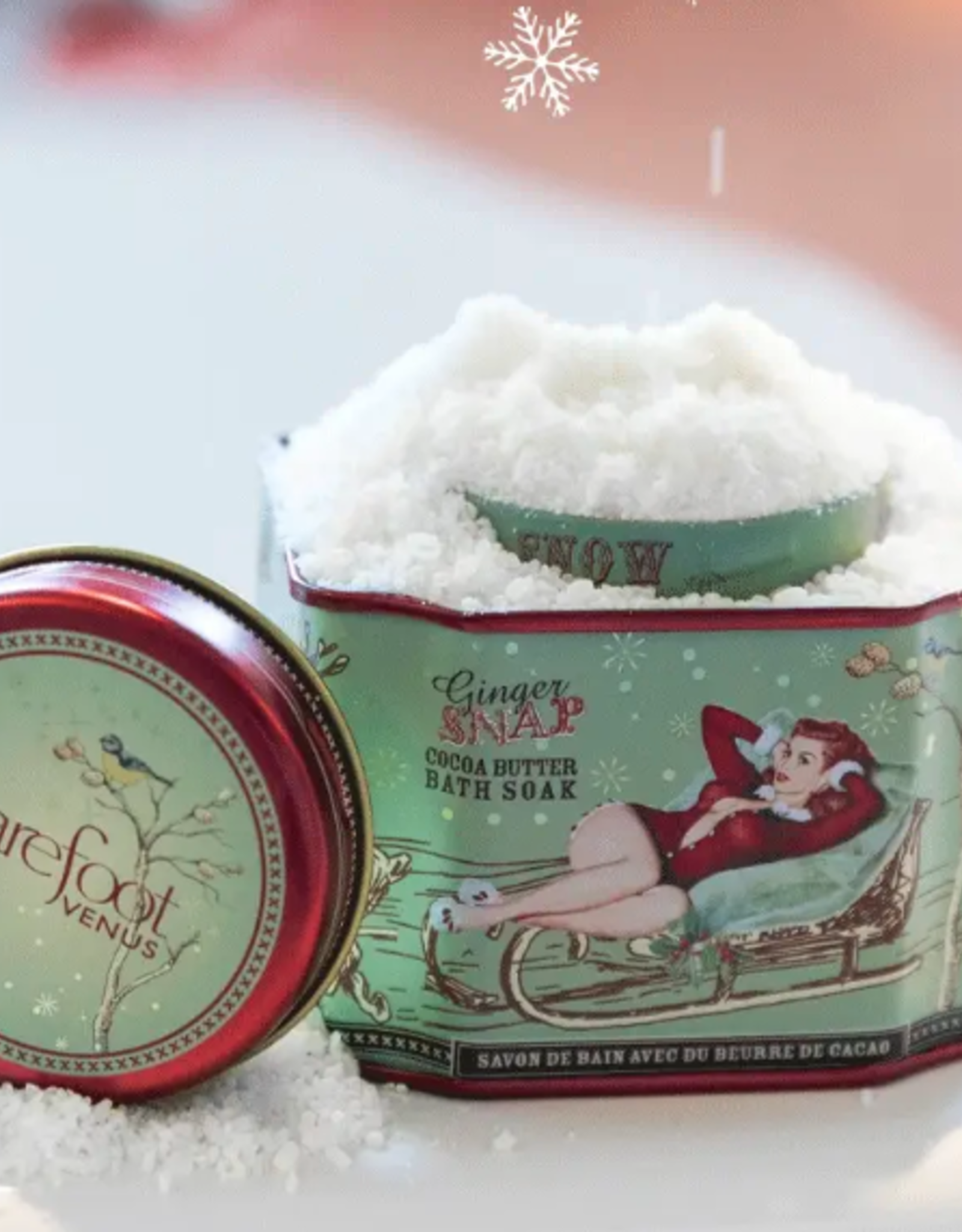 Barefoot Venus Ginger Snap Bath Soak Tin