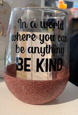 Artisan Sparkle AS Sparkle Wine Glass -Be Kind