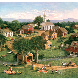Cobble Hill Picnic by the Bridge- 1000pc