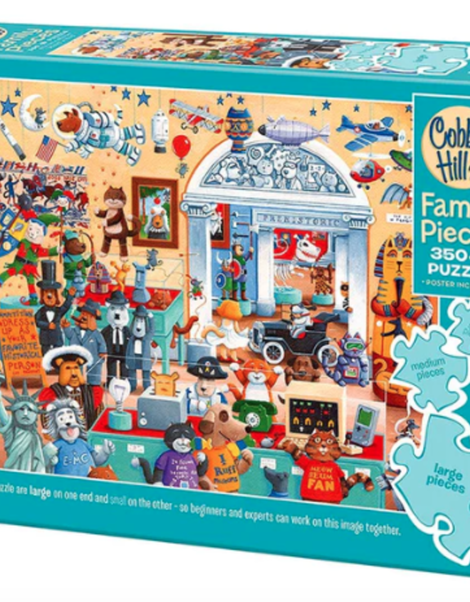 Cobble Hill Cats and Dogs Museum Family Puzzle 350pc