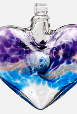 Kitras Art Glass VanGlow Heart glass Kitras - Purple/Blue