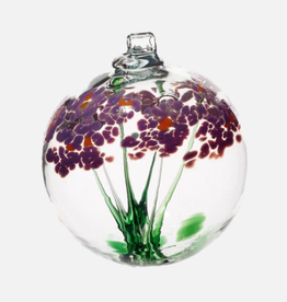 Kitras Art Glass Blossom Ball Best Wishes 3’' Kitras