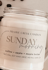 Prairie Creek Candles Prairie Creek Candle  8OZ  Sunday Morning
