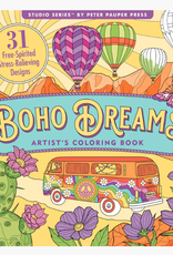 Peter Pauper Press Colouring Book Boho Dreams
