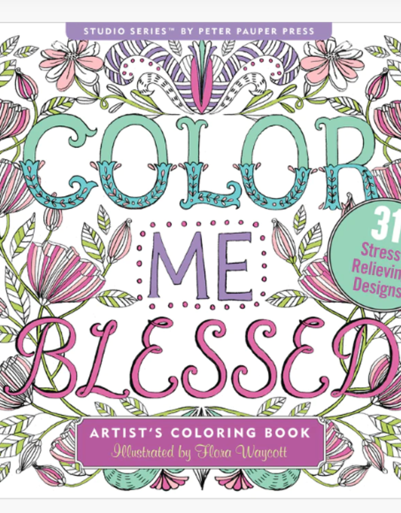 Peter Pauper Press Colour Book Zen Color me Blessed