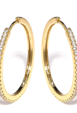 Eliasz & Ella E&E ethereal  CZ Hoop Earrings Gold