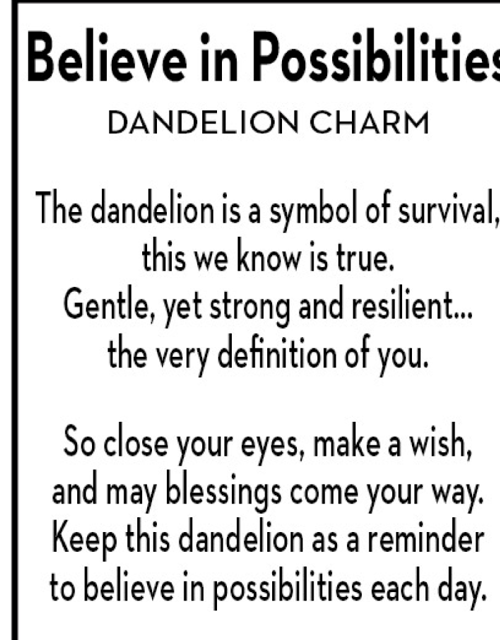 Ganz Dandelion  Charm
