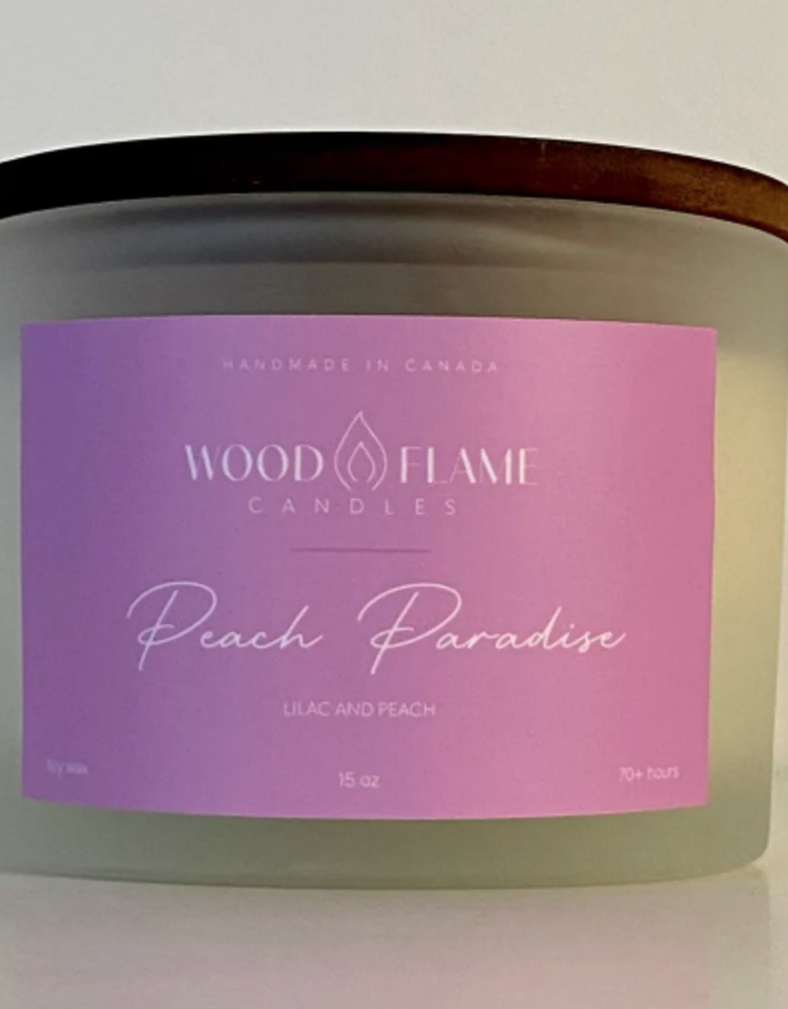 Wood Flame Candles WFC Peach Paradise 9oz