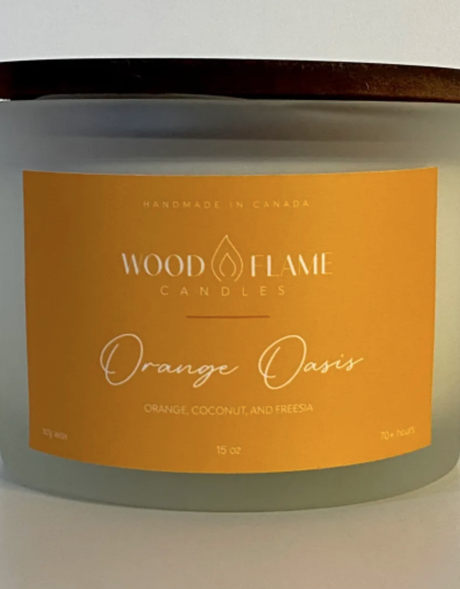 Wood Flame Candles WFC Orange Oasis 9oz