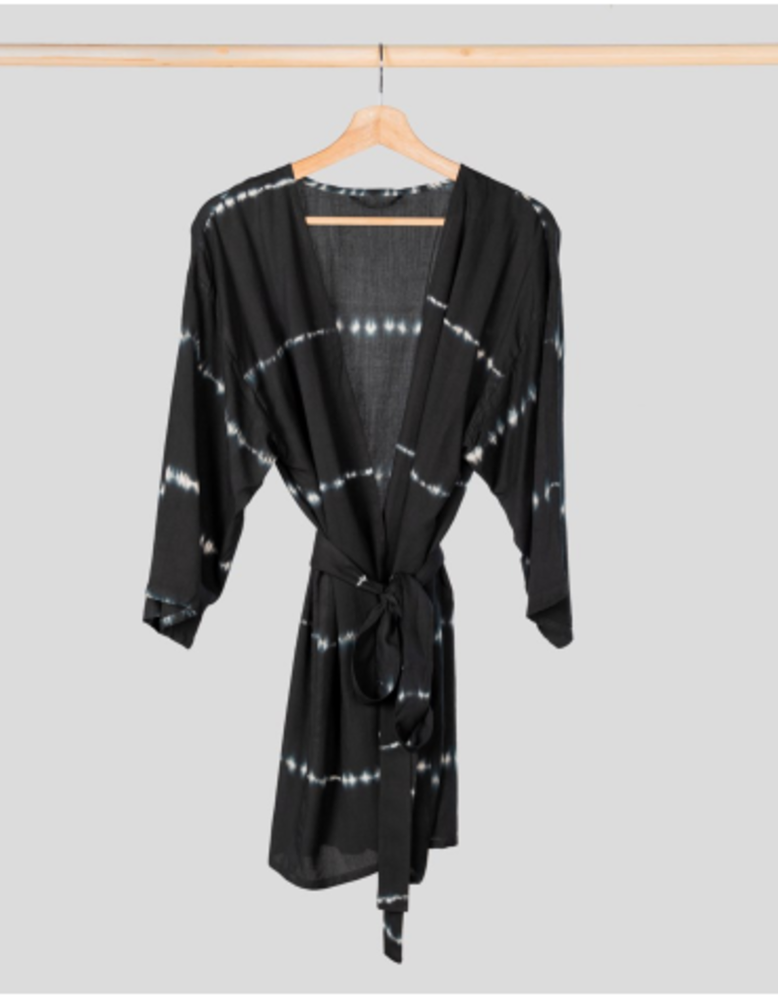 Pokoloko Kimono SALE One Size Black Tie Dye