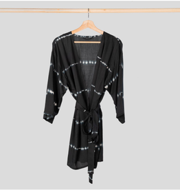 Pokoloko Kimono One Size Black Tie Dye