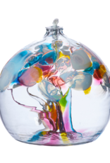 Kitras Art Glass Oil Lamp Memories. 6’' Kitras