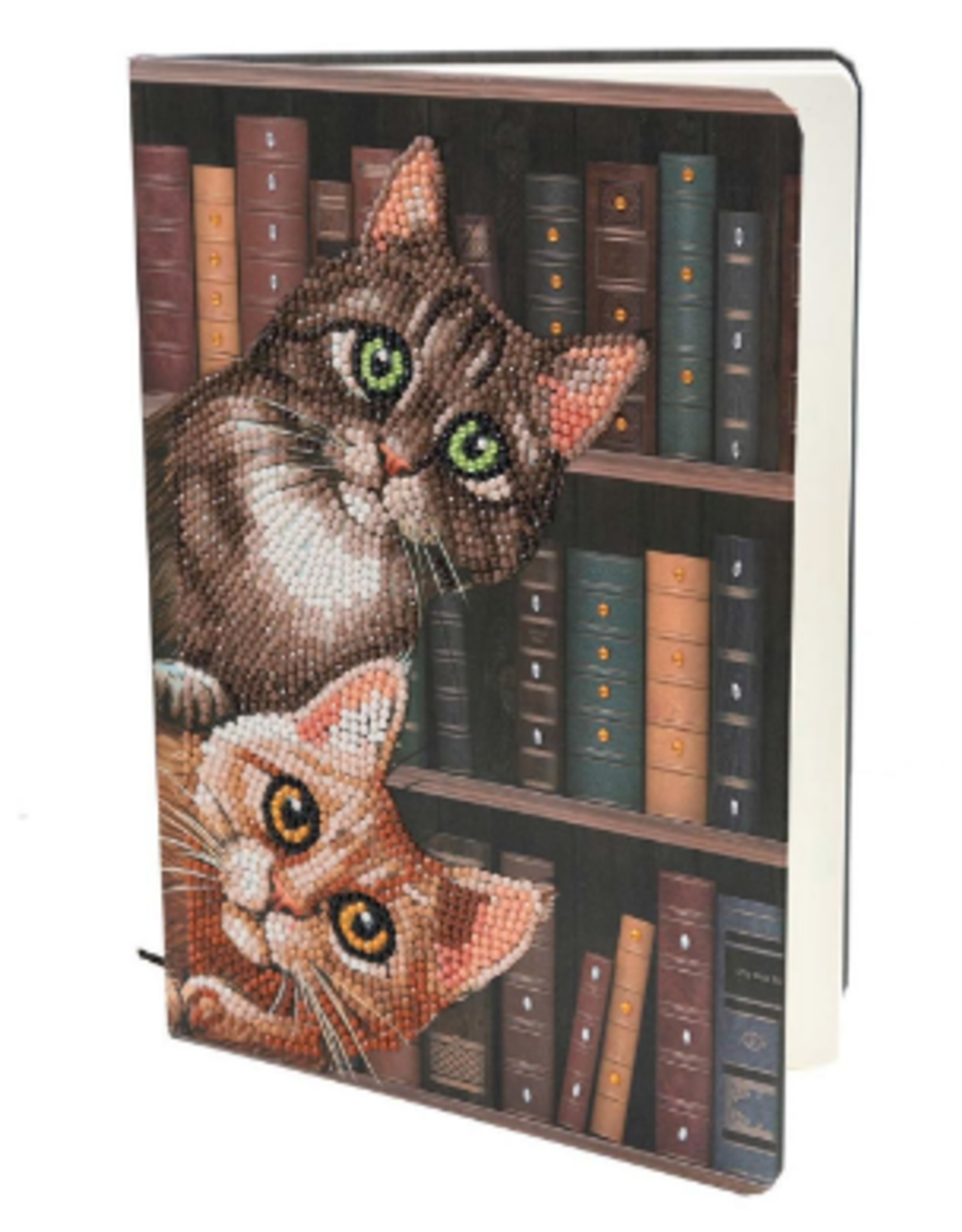 Outset media Crystal Art Notebook - Cats in the Library